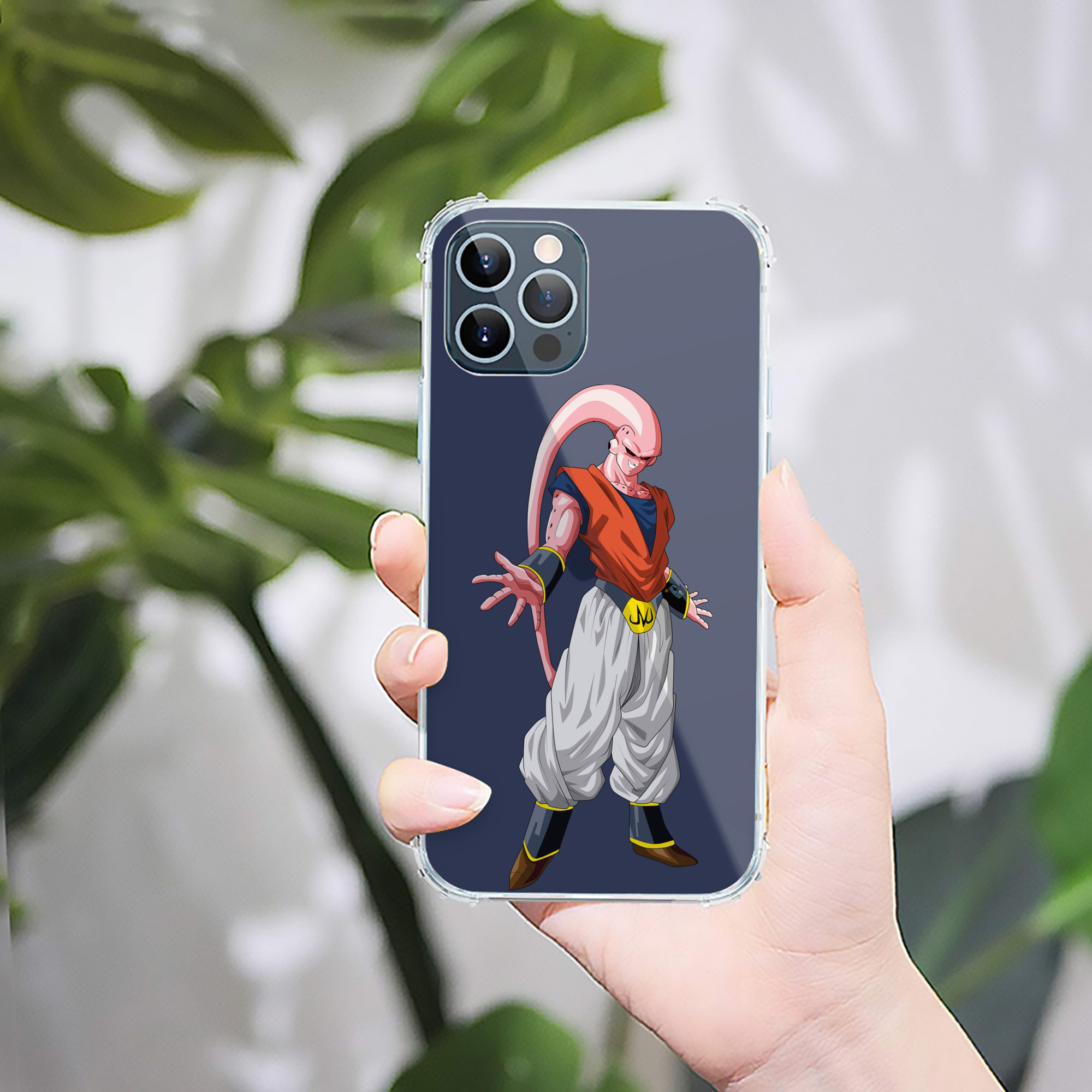 （画像用） ドラゴンボール 魔人ブウ DRAGON BALL Majin Buu 【iPhone 12シリーズ対応】透明スマホケース（クリアソフトケース）